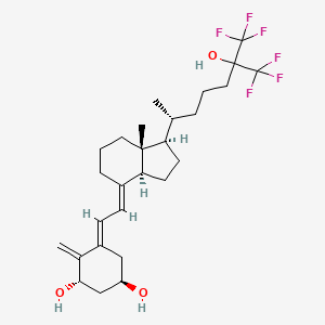 (1R,3S,5E)-5-[(2E)-2-[(1R,3aS,7aR)-7a-methyl-1-[(2R)-7,7,7-trifluoro-6-hydroxy-6-(trifluoromethyl)heptan-2-yl]-2,3,3a,5,6,7-hexahydro-1H-inden-4-ylidene]ethylidene]-4-methylidenecyclohexane-1,3-diol