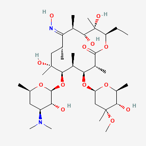 (3R,4S,5S,6R,7R,9R,10Z,11R,12R,13S,14R)-6-[(2S,3R,4S,6R)-4-(dimethylamino)-3-hydroxy-6-methyloxan-2-yl]oxy-14-ethyl-7,12,13-trihydroxy-10-hydroxyimino-4-[(2S,4R,5S,6S)-5-hydroxy-4-methoxy-4,6-dimethyloxan-2-yl]oxy-3,5,7,9,11,13-hexamethyl-oxacyclotetradecan-2-one