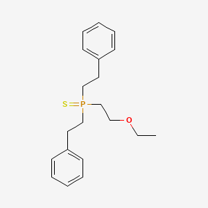 molecular formula C20H27OPS B12547651 Phosphine sulfide, (2-ethoxyethyl)bis(2-phenylethyl)- CAS No. 843645-04-5