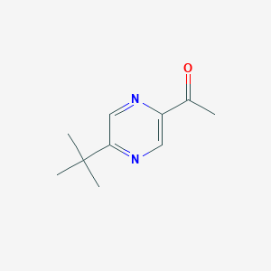 molecular formula C10H14N2O B12547671 1-(5-Tert-butylpyrazin-2-yl)ethanone CAS No. 182306-61-2