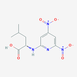 molecular formula C11H14N4O6 B12547762 N-(4,6-Dinitropyridin-2-yl)-L-leucine CAS No. 161125-44-6