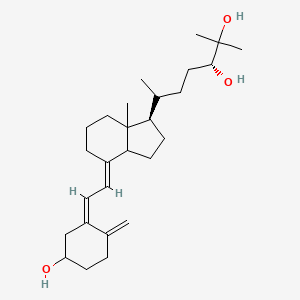 (3R)-6-[(1R,4E)-4-[(2Z)-2-(5-hydroxy-2-methylidenecyclohexylidene)ethylidene]-7a-methyl-2,3,3a,5,6,7-hexahydro-1H-inden-1-yl]-2-methylheptane-2,3-diol