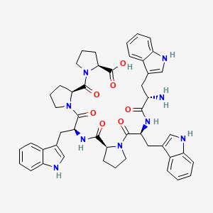 molecular formula C48H53N9O7 B12547835 L-Tryptophyl-L-tryptophyl-L-prolyl-L-tryptophyl-L-prolyl-L-proline CAS No. 860605-12-5
