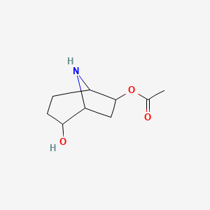 molecular formula C9H15NO3 B1254785 8-Azabicyclo[3.2.1]octane-2,6-diol 6-acetate 
