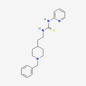 molecular formula C20H26N4S B12547888 N-(2-(1-(Phenylmethyl)-4-piperidinyl)ethyl)-N'-2-pyridinylthiourea CAS No. 146741-99-3