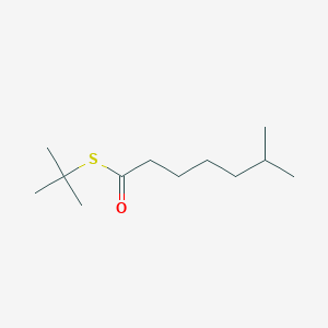 molecular formula C12H24OS B12547901 S-tert-butyl 6-methylheptanethioate CAS No. 155220-41-0