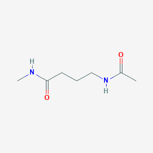 molecular formula C7H14N2O2 B12547936 4-Acetamido-N-methylbutanamide CAS No. 154656-89-0