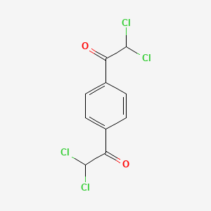 molecular formula C10H6Cl4O2 B12547942 1,4-Bis(dichloroacetyl)benzene 