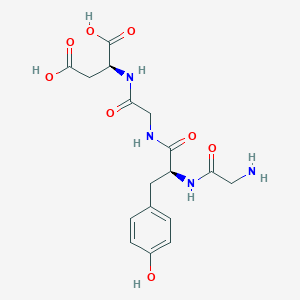 molecular formula C17H22N4O8 B12547943 Glycyl-L-tyrosylglycyl-L-aspartic acid CAS No. 170029-10-4