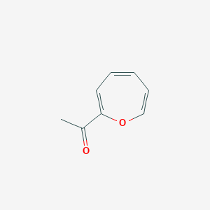 molecular formula C8H8O2 B12547948 1-(Oxepin-2-yl)ethan-1-one CAS No. 832110-85-7