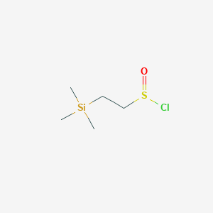 molecular formula C5H13ClOSSi B12547949 Ethanesulfinyl chloride, 2-(trimethylsilyl)- CAS No. 143505-60-6