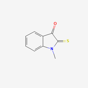 molecular formula C9H7NOS B1254799 1-Methyl-2-thioxo-indolin-3-one 