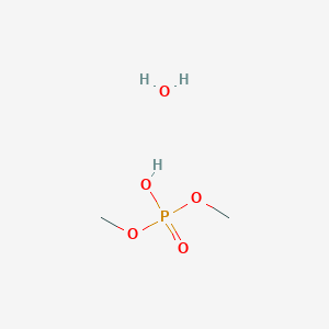 molecular formula C2H9O5P B12548009 Dimethyl hydrogen phosphate;hydrate CAS No. 142081-59-2