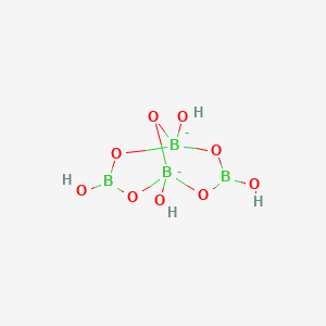 molecular formula B4H4O9-2 B1254801 Tetraborate ion 