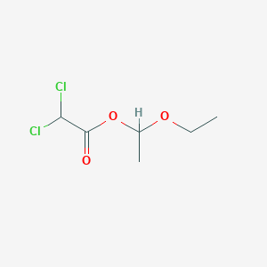 molecular formula C6H10Cl2O3 B12548036 1-Ethoxyethyl dichloroacetate CAS No. 143414-10-2