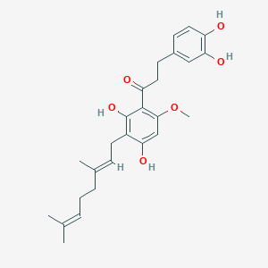 molecular formula C26H32O6 B1254804 3'-Geranyl-3,4,2',4'-tetrahydroxy-6'-methoxydihydrochalcone 