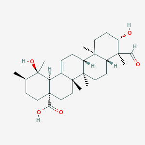 molecular formula C30H46O5 B1254805 23-Aldehydepomolic acid 