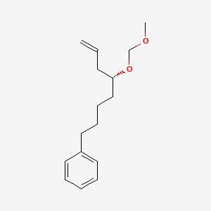 molecular formula C16H24O2 B12548084 Benzene, [(5R)-5-(methoxymethoxy)-7-octenyl]- CAS No. 821785-91-5