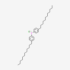 molecular formula C36H58ClI B12548161 Bis(4-dodecylphenyl)iodanium chloride CAS No. 143086-87-7