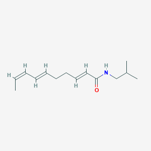 molecular formula C14H23NO B1254817 (2E,6E,8Z)-N-(2-methylpropyl)deca-2,6,8-trienamide 