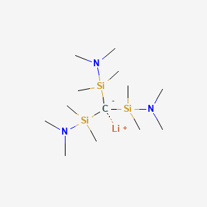 molecular formula C13H36LiN3Si3 B12548224 Lithium tris[(dimethylamino)(dimethyl)silyl]methanide CAS No. 176847-17-9