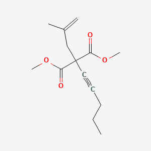 molecular formula C14H20O4 B12548284 Dimethyl (2-methylprop-2-en-1-yl)(pent-1-yn-1-yl)propanedioate CAS No. 828913-60-6