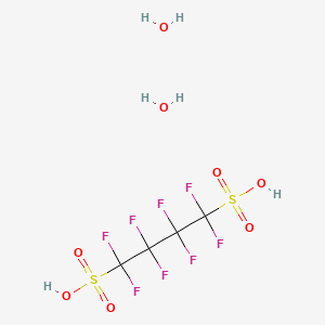 molecular formula C4H6F8O8S2 B12548292 Octafluorobutane-1,4-disulfonic acid--water (1/2) CAS No. 144797-51-3
