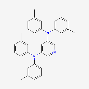 molecular formula C33H31N3 B12548308 N~3~,N~3~,N~5~,N~5~-Tetrakis(3-methylphenyl)pyridine-3,5-diamine CAS No. 862109-23-7