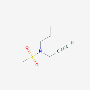 molecular formula C7H11NO2S B12548351 Methanesulfonamide, N-2-propenyl-N-2-propynyl- CAS No. 155593-55-8