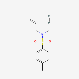 molecular formula C14H17NO2S B12548397 Benzenesulfonamide, N-2-butynyl-4-methyl-N-2-propenyl- CAS No. 161374-29-4