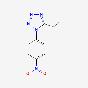 molecular formula C9H9N5O2 B12548457 5-Ethyl-1-(4-nitrophenyl)-1H-tetrazole CAS No. 143908-96-7
