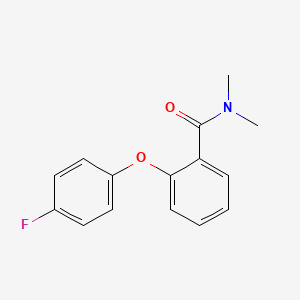 molecular formula C15H14FNO2 B12548472 Benzamide, 2-(4-fluorophenoxy)-N,N-dimethyl- CAS No. 833482-52-3