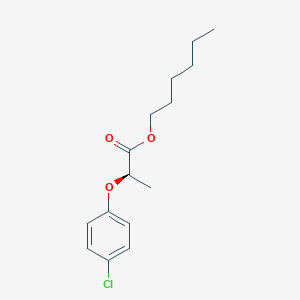 molecular formula C15H21ClO3 B12548510 hexyl (2R)-2-(4-chlorophenoxy)propanoate CAS No. 664982-02-9