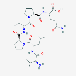 molecular formula C31H53N7O8 B12548535 L-Valyl-L-leucyl-L-prolyl-L-valyl-L-prolyl-L-glutamine CAS No. 178913-65-0