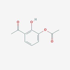 molecular formula C10H10O4 B12548544 Ethanone, 1-[3-(acetyloxy)-2-hydroxyphenyl]- CAS No. 144224-87-3