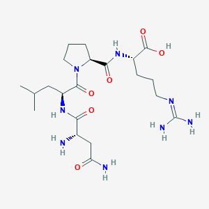 molecular formula C21H38N8O6 B12548555 L-Arginine, L-asparaginyl-L-leucyl-L-prolyl- CAS No. 155113-00-1