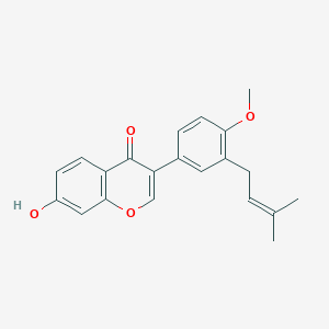 molecular formula C21H20O4 B1254864 7-Hydroxy-4'-methoxy-3'-prenylisoflavone 