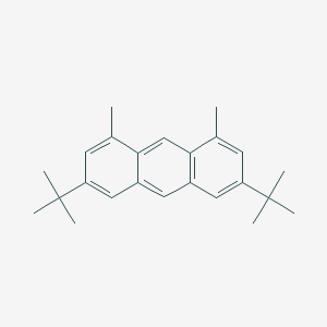 molecular formula C24H30 B12548665 Anthracene, 3,6-bis(1,1-dimethylethyl)-1,8-dimethyl- CAS No. 142141-89-7