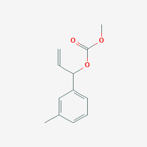 molecular formula C12H14O3 B12548691 Carbonic acid, methyl 1-(3-methylphenyl)-2-propenyl ester CAS No. 671211-50-0