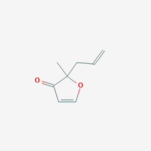 molecular formula C8H10O2 B12548696 2-Methyl-2-(prop-2-en-1-yl)furan-3(2H)-one CAS No. 144580-41-6