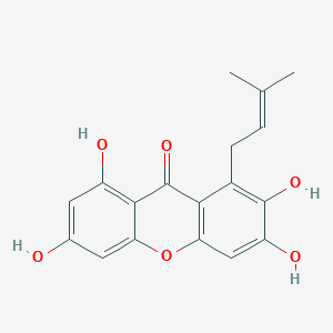 molecular formula C18H16O6 B1254872 1,3,6,7-Tetrahydroxy-8-prenylxanthone 