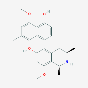 molecular formula C24H27NO4 B1254874 Ancistroguineine B 