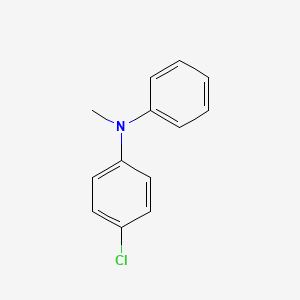 molecular formula C13H12ClN B12548758 Benzenamine, 4-chloro-N-methyl-N-phenyl- CAS No. 174307-94-9