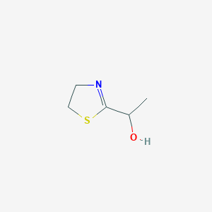 molecular formula C5H9NOS B1254878 2-(1-Hydroxyethyl)-4,5-dihydrothiazole 