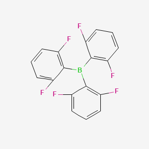 molecular formula C18H9BF6 B12548847 Tris(2,6-difluorophenyl)borane CAS No. 146355-09-1