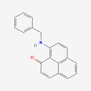 molecular formula C20H15NO B12548894 9-(Benzylamino)-1H-phenalen-1-one CAS No. 670223-98-0