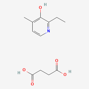 molecular formula C12H17NO5 B12548904 Butanedioic acid;2-ethyl-4-methylpyridin-3-ol CAS No. 849023-17-2