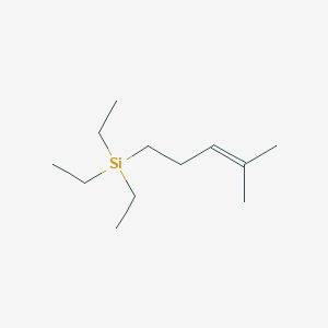 molecular formula C12H26Si B12548917 Silane, triethyl(4-methyl-3-pentenyl)- CAS No. 172609-00-6