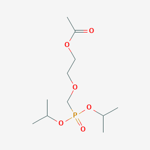 molecular formula C11H23O6P B12548938 Phosphonic acid, [[2-(acetyloxy)ethoxy]methyl]-, bis(1-methylethyl) ester CAS No. 162612-58-0