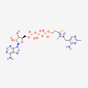 molecular formula C22H28N9O13P3S-2 B1254895 腺苷硫胺三磷酸 